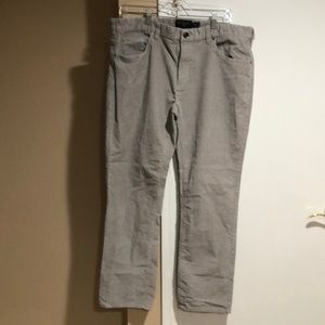 Light Grey men’s corduroy pants.